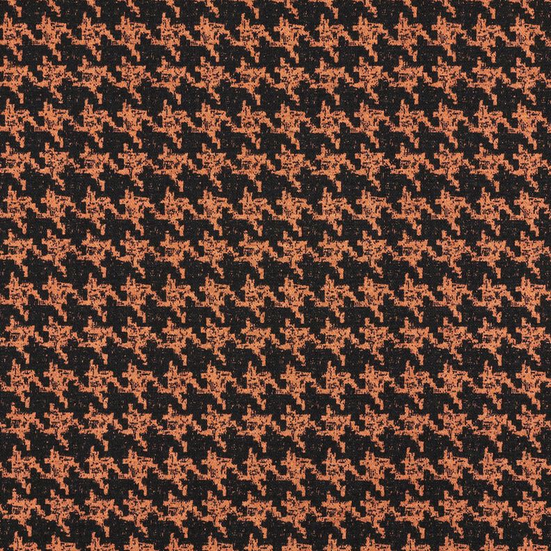 Viscosejersey – perzik sinaasappel/zwart, image number 1