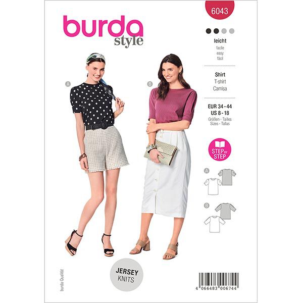 Top, Burda 6043 | 34 - 44, image number 1