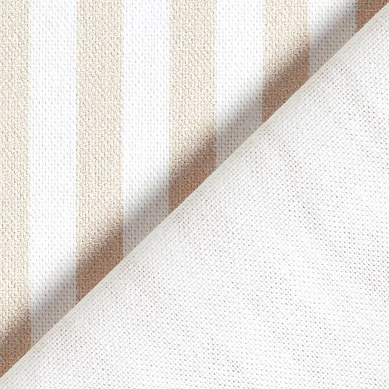 Decostof Half panama Lengtestrepen – lichtbeige/wit,  image number 4
