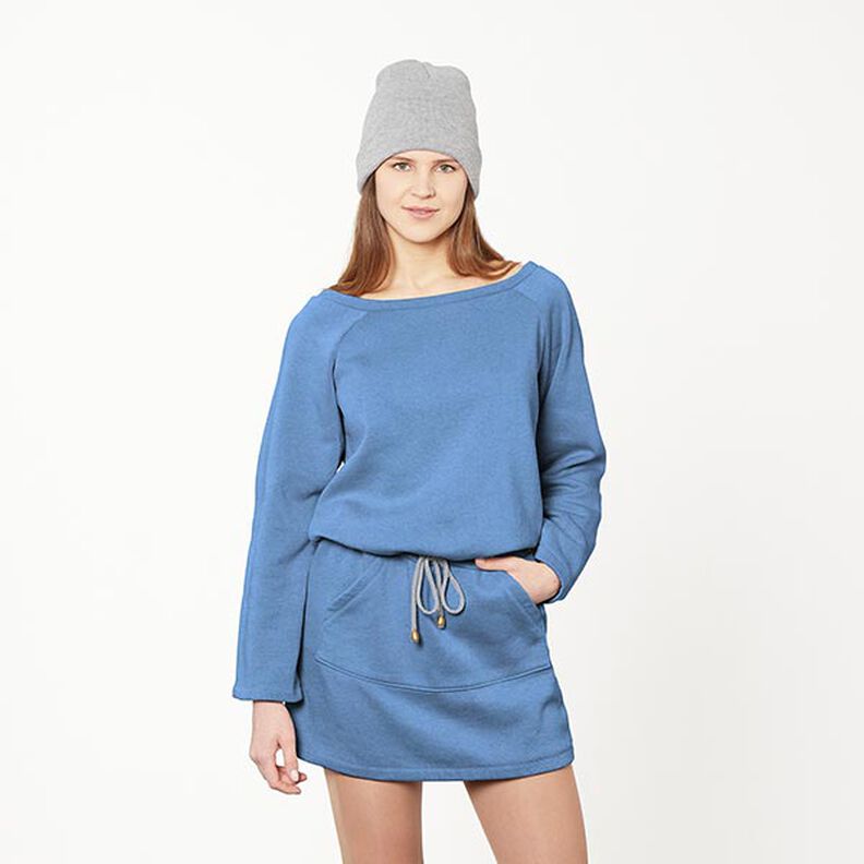 Sweatshirt geruwd – jeansblauw, image number 7