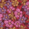 LENZING™ EcoVero™ Viscosestof Bloemen | Poppy Fabrics – merlot/perzik,  thumbnail number 1