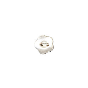 Knoop 2-gats bloem – ecru, 