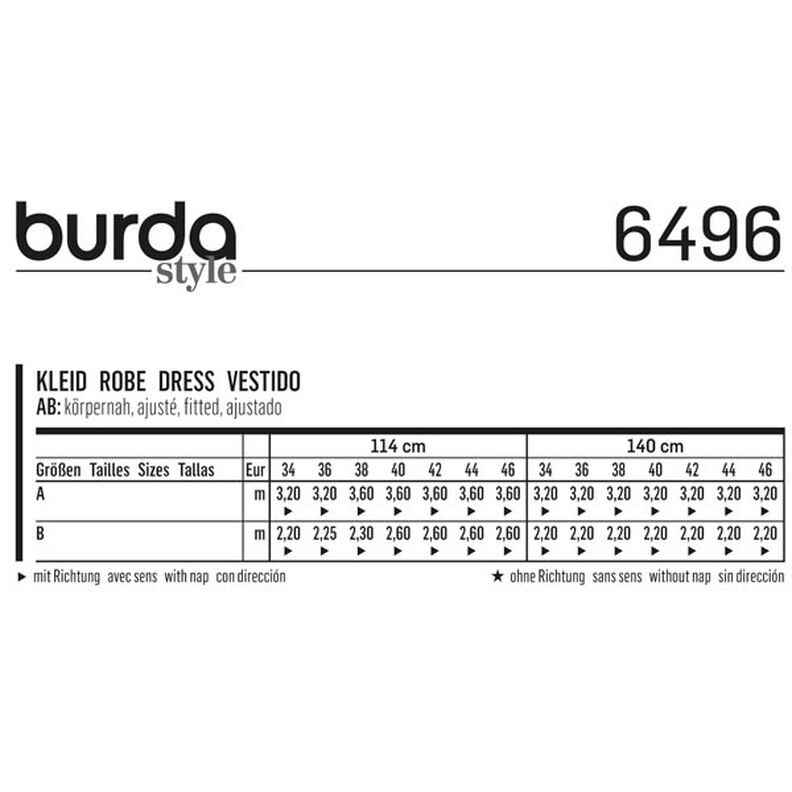 jurk, Burda 6496,  image number 4