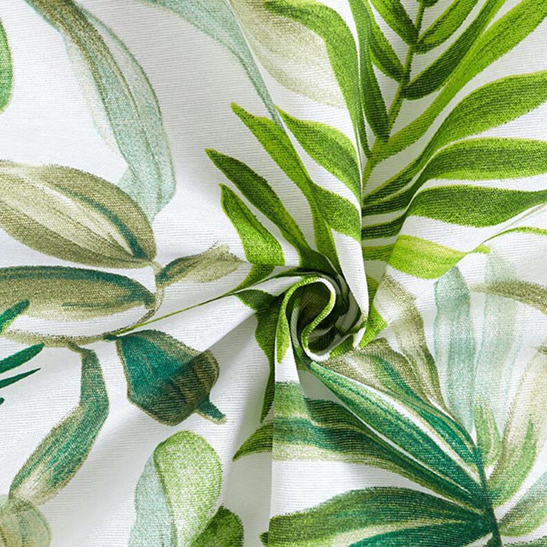 Decostof Canvas exotische bladeren – groen/wit,  image number 3