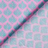 Gecoate katoen abstracte vakken – roze/aquablauw,  thumbnail number 4