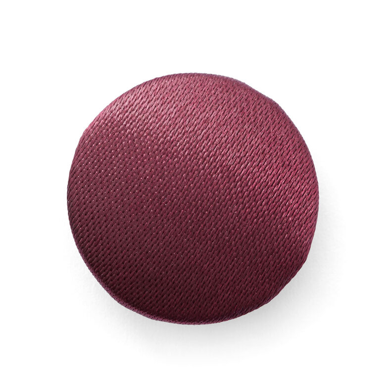 Beklede knoop, bruidsatijn – bordeauxrood,  image number 1