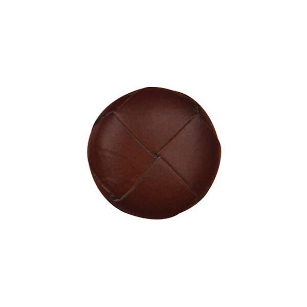 Leren knoop  – donkerbruin,  image number 1