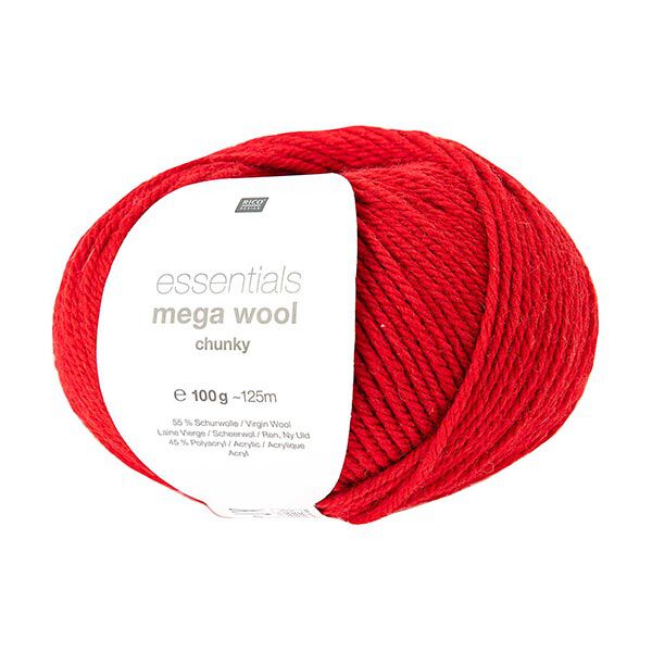 Essentials Mega Wool chunky | Rico Design – rood,  image number 1