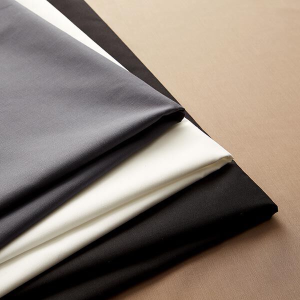 Onderhoudsarme polyester katoen-mix – zwart,  image number 4