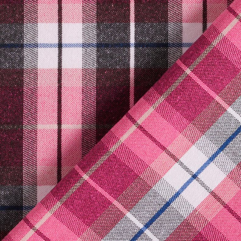 Broekstretch grote ruit – zwart/intens roze,  image number 4