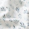 Katoenjersey delicate aquarel takken en bloemen Digitaal printen – ivoor/jeansblauw,  thumbnail number 2