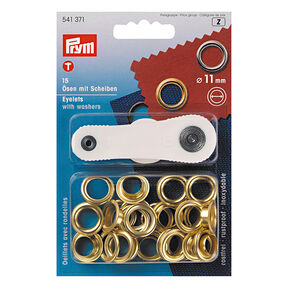 Ogen en ringen [Ø 11 mm] | Prym – goud metallic, 