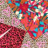 French Terry sommersweat Leeuw en bloemen – pink/oranje,  thumbnail number 7