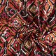 Viscosejersey Ruiten batik-look – zwart/oranje,  thumbnail number 4