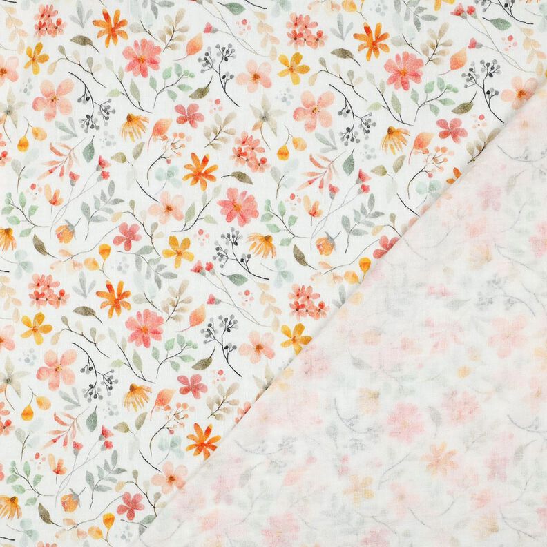 Mousseline/dubbel gehaakte stoffen Kleurrijke bloemenweide Digitaal printen | Poppy Fabrics –, image number 4