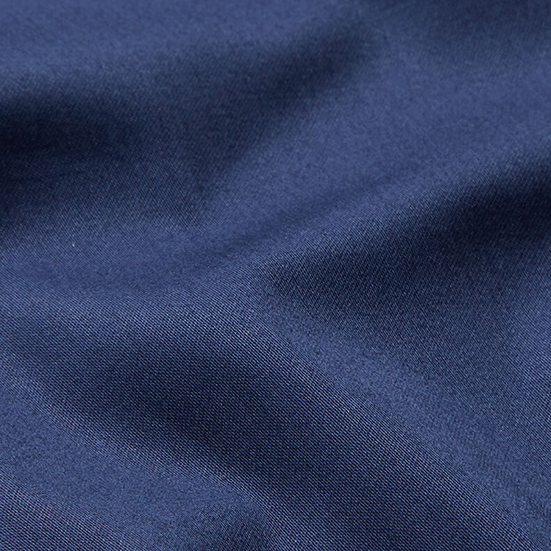 Katoensatijn stretch effen – marineblauw,  image number 2