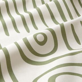Decostof Half panama abstract gestreept patroon – pijn/natuur, 
