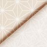 Katoenen stof Cretonne Japanse sterren Asanoha – zand,  thumbnail number 5