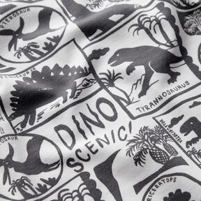 Katoenjersey Dino patches | by Poppy wit/anthraciet, 