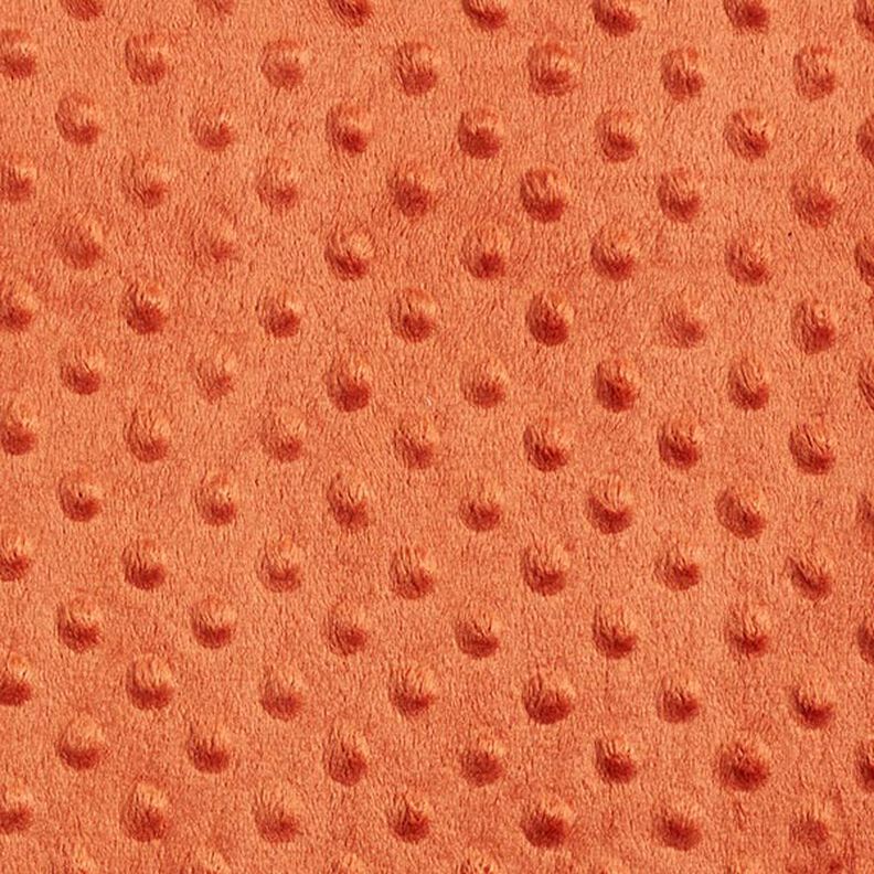 Gezellige fleece reliëfpunten – terracotta,  image number 1