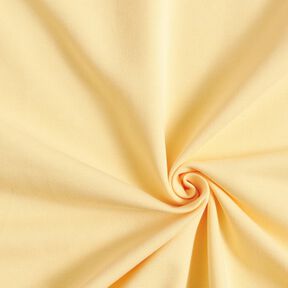 Lichte French Terry effen – vanillegeel, 