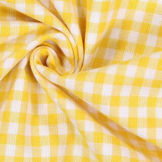 Katoenen stof Vichy - 0,5 cm – geel, 