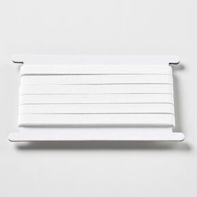 Gladde elastiekband [5 m | 10 mm] – wit, 
