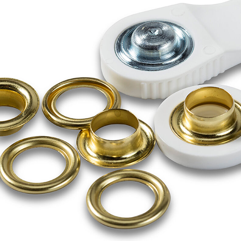Ogen en ringen [Ø 11 mm] | Prym – goud metallic,  image number 3