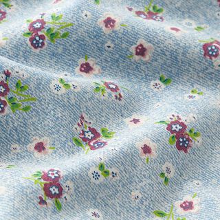 Chambray strooibloemen – lichtblauw, 