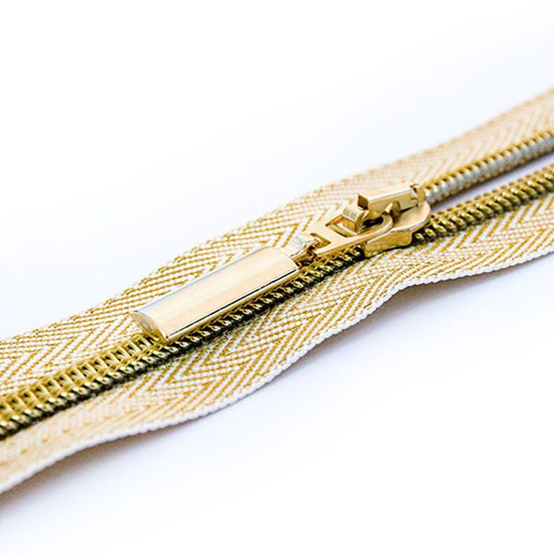 Eindeloze ritssluiting | Prym – goud metallic,  image number 3
