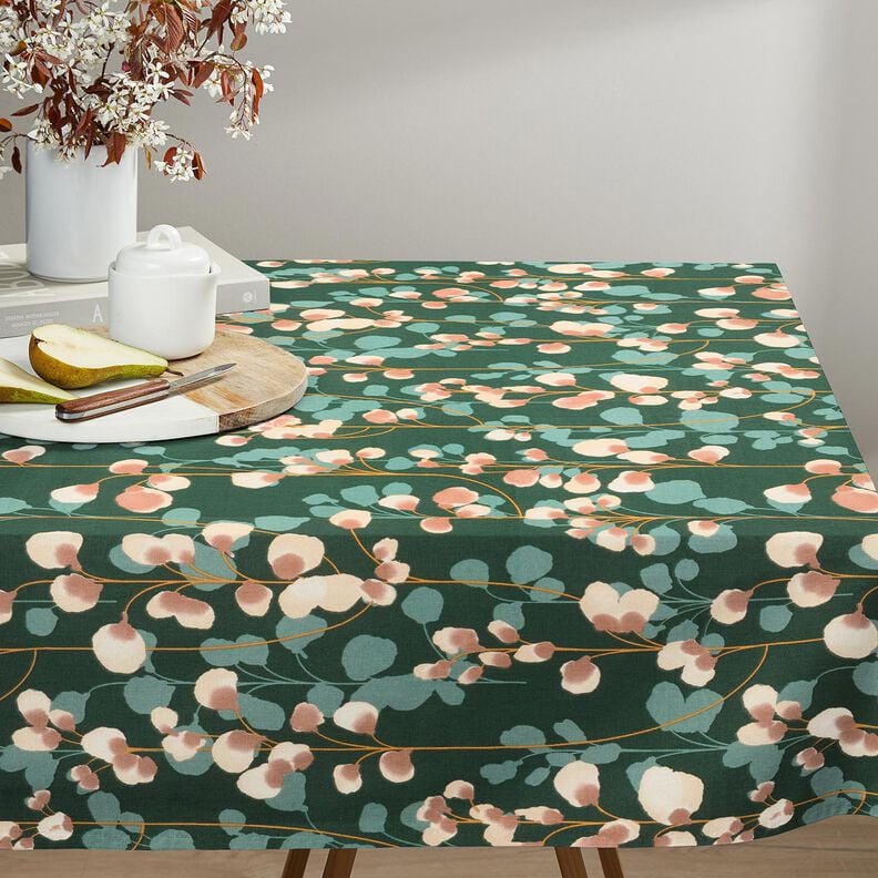 Katoensatijn Klimplanten &ndash; donkergroen/zand,  image number 5