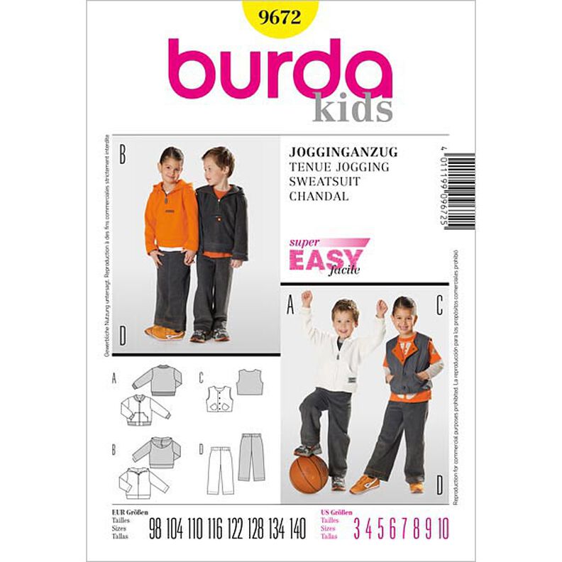 Joggingpak, Burda 9672,  image number 1