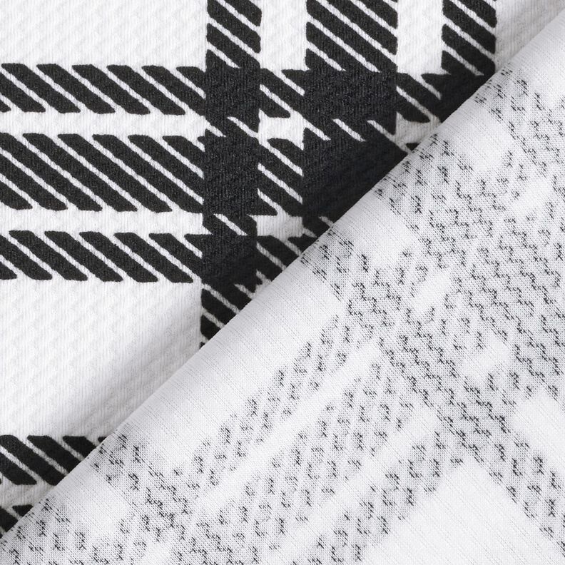Gebreide jacquard ruitstructuur – zwart/wit,  image number 4