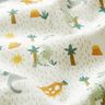 Katoenen stof Cretonne Dinosaurussen en palmbomen – ecru/licht mint,  thumbnail number 2