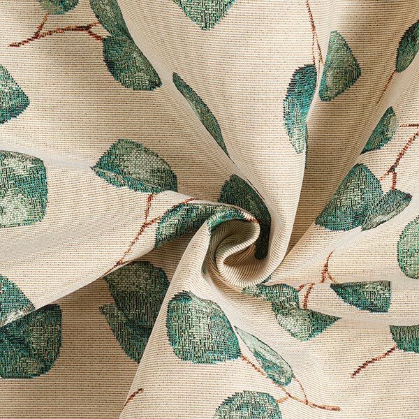 Decostof Gobelin Eucalyptus – lichtbeige/groen, image number 3