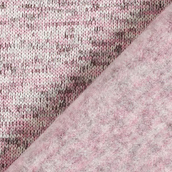 Fleece gebreid – roze/grijs, image number 3