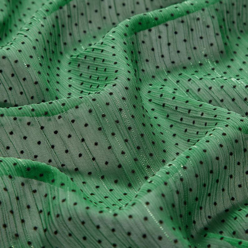 Chiffon glitterstrepen en stippen – groen,  image number 2