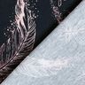 Katoenjersey Gouden veren | Glitzerpüppi – zwart blauw/donker oudroze,  thumbnail number 4