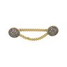 Metalen knopenset met ketting - goud metalen,  thumbnail number 1