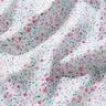 Katoenen stof Popeline delicate bloemen – pepermunt/pastelviolet,  thumbnail number 2