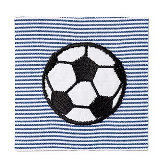 Applicatie Voetbal [ 6,3 x 6,3 cm ] | Prym – zwart/wit, 