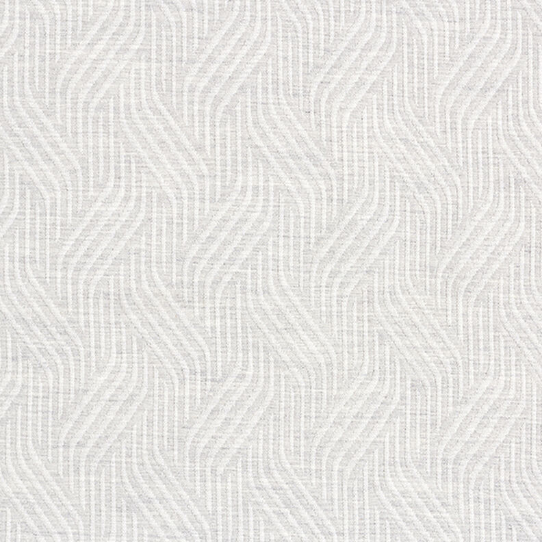 Decostof jacquard golvende lijnen – lichtgrijs,  image number 1