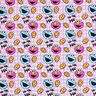 Katoenpopeline Licentiestof Koekjesmonster en Elmo | Sesame Workshop – ecru/roze,  thumbnail number 1