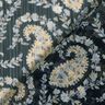 Crêpe chiffon Paisley- en lurexstrepen – zwart/zilverblauw,  thumbnail number 4