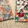 Decostof Half panama bloemen en bessen – natuur/karamel,  thumbnail number 5