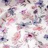 GOTS Katoenjersey Aquarel bloemen Digitaal printen – ecru/pastelviolet,  thumbnail number 2