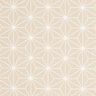 Katoenen stof Cretonne Japanse sterren Asanoha – zand,  thumbnail number 1