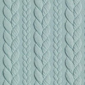 Jerseyjacquard cloqué kabelsteekpatroon – mint, 