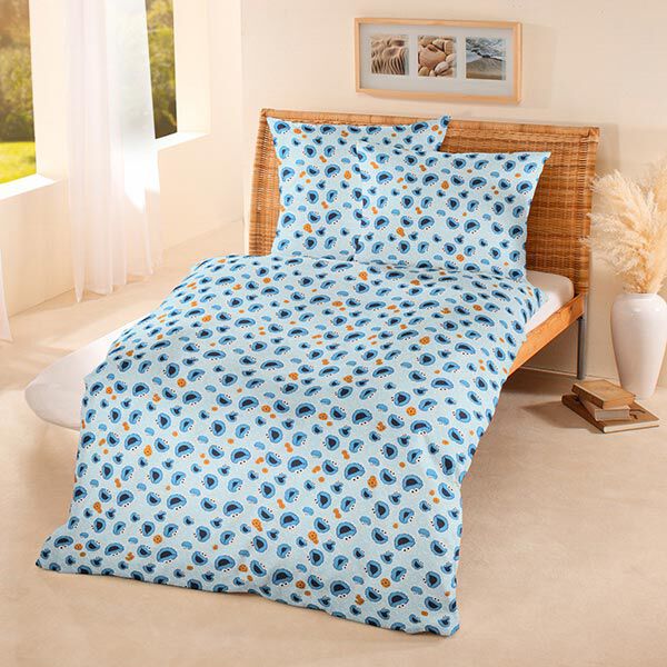 Decostof cretonne Koekiemonster | CPLG – babyblauw/koningsblauw, image number 5