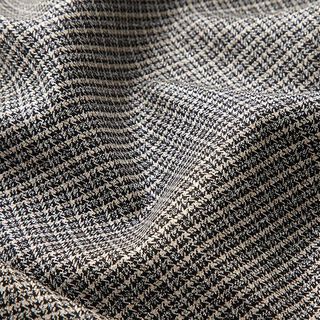 Broekenstof kleine ruiten en glitteraccenten – lichtbeige/zilver, 